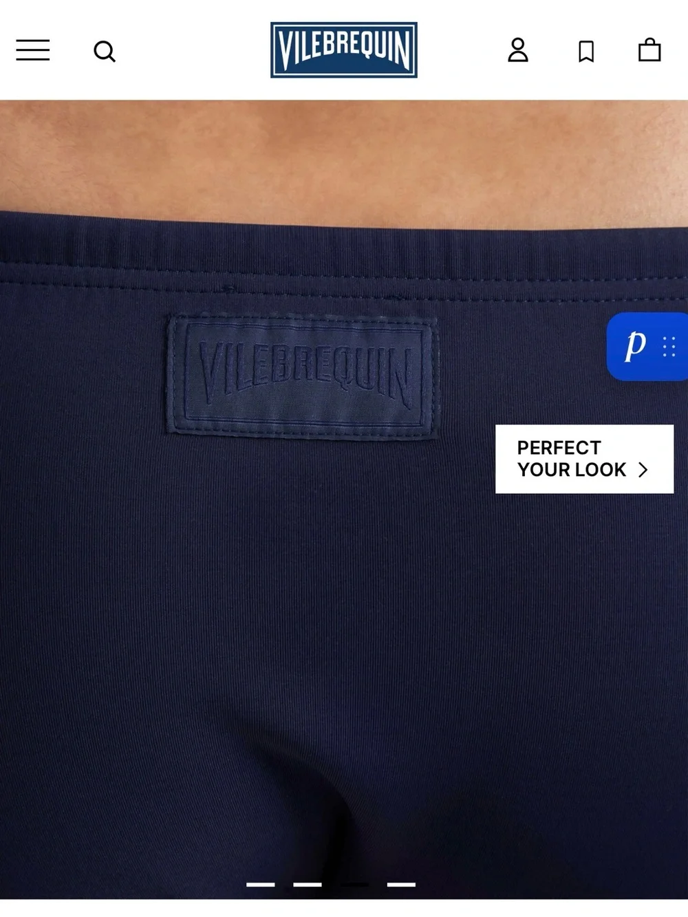 Vilebrequin Navy Men's Swim Brief with Drawstring